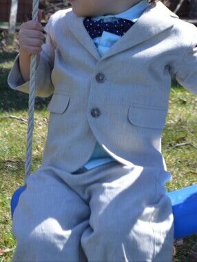 Nautica Boys Suit Linen Blend